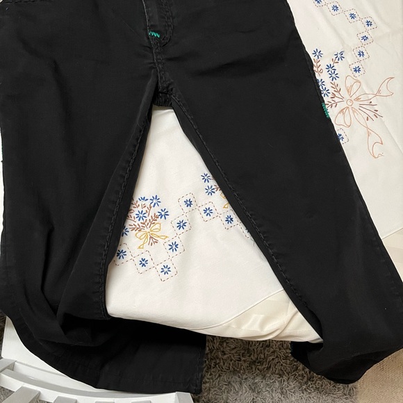 True Religion, mens skinny relaxed Roco jeans, Big T stitch, green. washed once - Picture 5 of 5